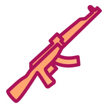 silah modern simge vektör illüstrasyonu 