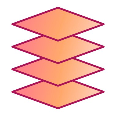 Renkli geometrik şekillerin vektör çizimi