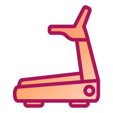 koşu bandı simgesi vektör çizimi