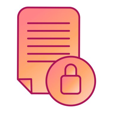 Güvenlik sistemi simgesi vektör illüstrasyonu