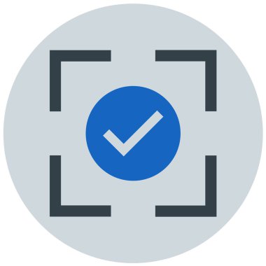 Tamam. Web simgesi basit illüstrasyon