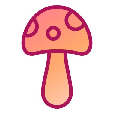 mantar simgesi vektör illüstrasyonu