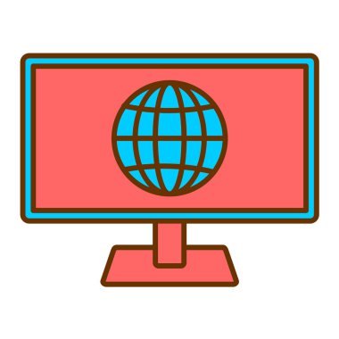 bilgisayar modern simge vektör illüstrasyonu