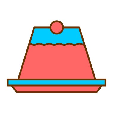 kek ikonu vektör illüstrasyonu