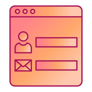 tarayıcı simgesi vektör illüstrasyonu