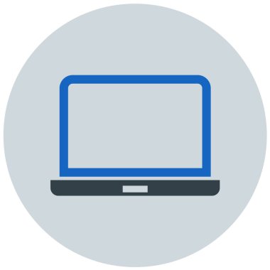 Bilgisayar. Web simgesi basit illüstrasyon