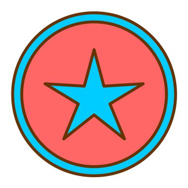 yıldız simgesi vektör illüstrasyonu