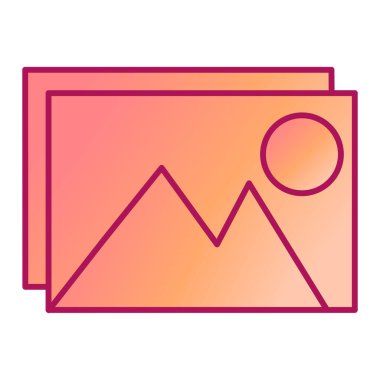 Resim modern simgesinin vektör illüstrasyonu