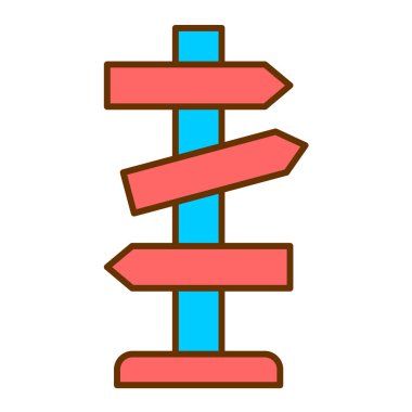 İşaret levhası Web simgesi basit illüstrasyon