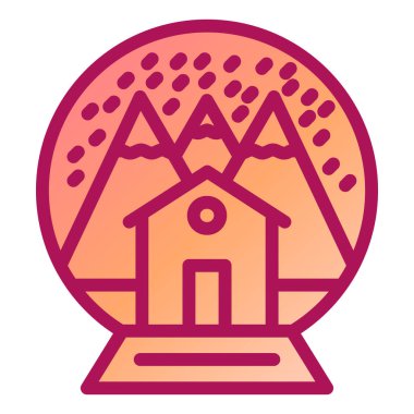 Noel vektör simgesi modern illüstrasyon