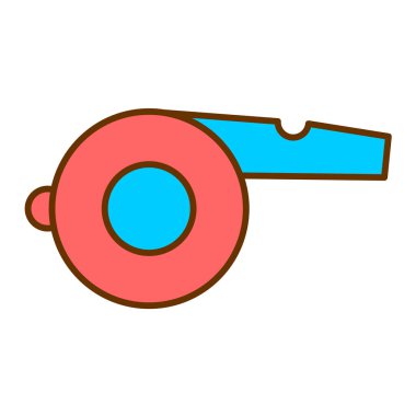 ıslık simgesi vektör illüstrasyonu