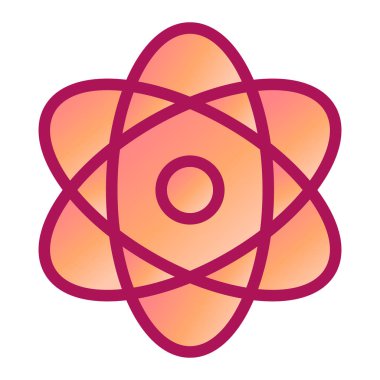 atom. Web simgesi basit tasarım