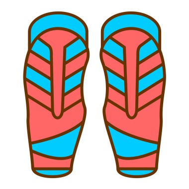 Parmak arası terlik ikon vektörü. İnce çizgi işareti. izole edilmiş sınır sembolü çizimi