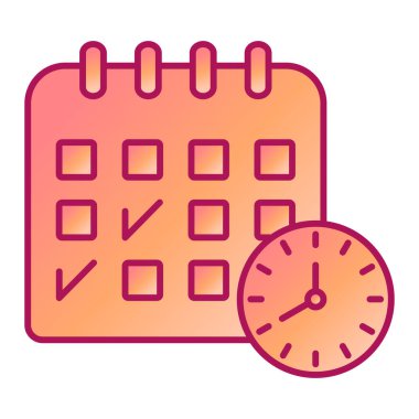 Takvim simgesi vektör illüstrasyonu