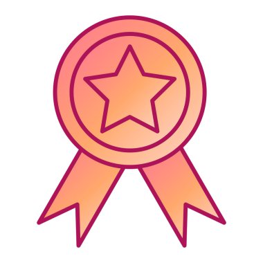 Madalya ikon vektör illüstrasyonu