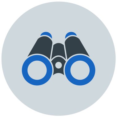 Dürbün. Web simgesi basit tasarım