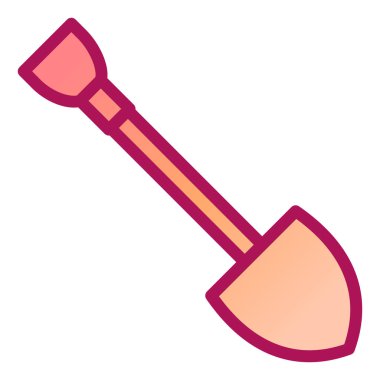 Modern simge vektör illüstrasyonunu kürekle 