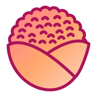 Kırmızı toplu bir pastanın çizimi