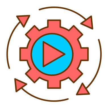 seo modern simgesinin vektör illüstrasyonu