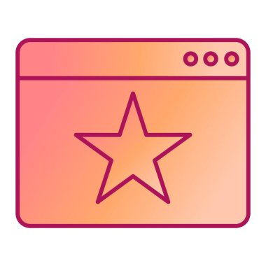 tarayıcı simgesi vektör illüstrasyonu