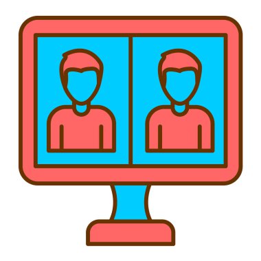 kullanıcı. Web simgesi basit illüstrasyon