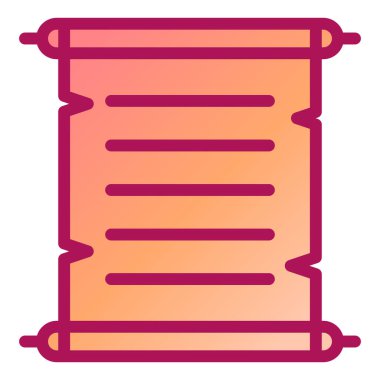 Belge. Web simgesi basit illüstrasyon