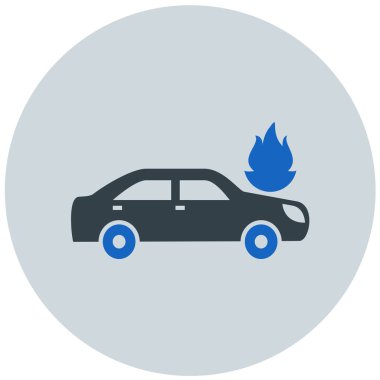 Araba kazası. Web simgesi