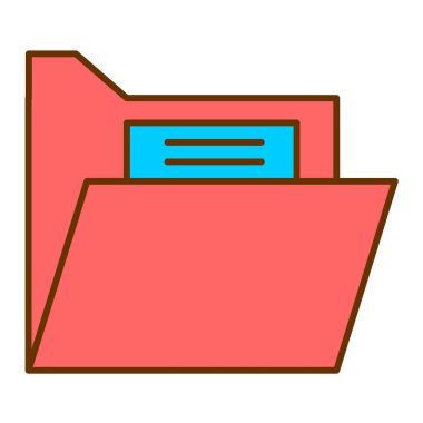 Dosya. Web simgesi basit illüstrasyon