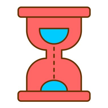 Kum saati. Web simgesi basit tasarım