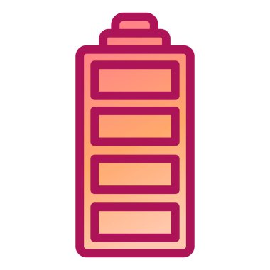 Pil. Web simgesi basit illüstrasyon