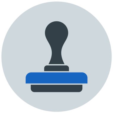Damga. Web simgesi basit illüstrasyon