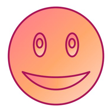 Mutlu yüz simgesi ikon vektör illüstrasyon tasarımı