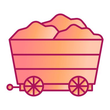 kömür modern ikon vektör illüstrasyonu 