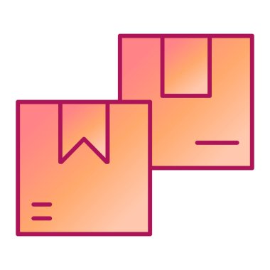 Kutu simgesi vektör illüstrasyon tasarımı içeren kutu