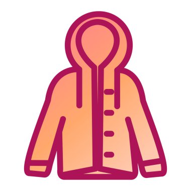 Kıyafetler. Web simgesi basit illüstrasyon