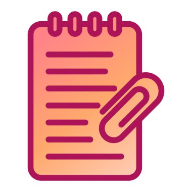 Belge. Web simgesi basit illüstrasyon