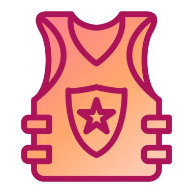 Kalkan. Web simgesi basit illüstrasyon