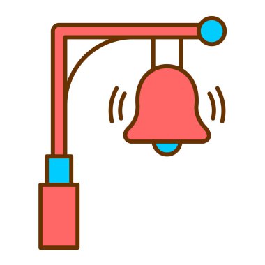 Çan, vektör illüstrasyonu, basit simge