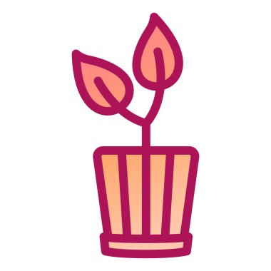 bitki simgesi vektör illüstrasyonu