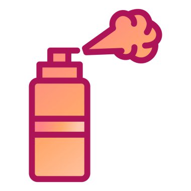 boya şişesi ikon vektörü. İnce çizgi işareti. izole edilmiş sınır sembolü çizimi