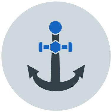 Çapa. Web simgesi basit illüstrasyon