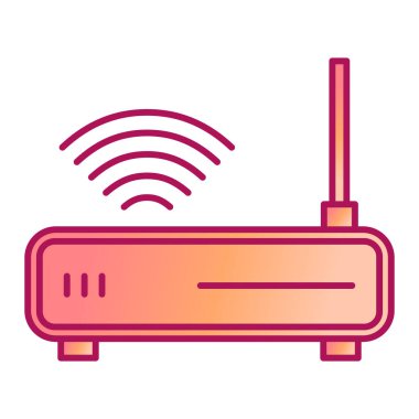 router simgesi vektör illüstrasyonu