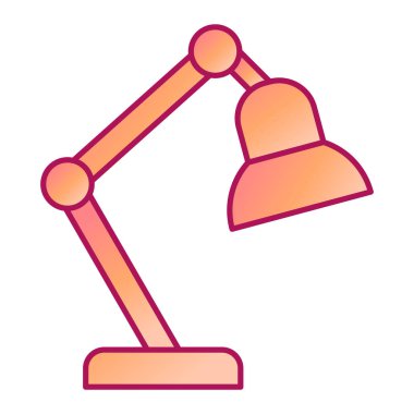 Lamba ikonu. Web için masa vektörü sembolü ve bonus simgelerinin basit çizimi