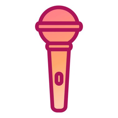 mikrofon simgesi. vektör illüstrasyonu