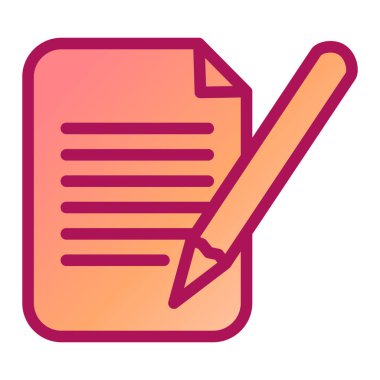 Belge. Web simgesi basit illüstrasyon