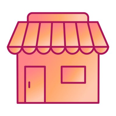 dükkan simgesi vektör illüstrasyonunu sakla