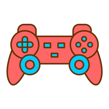 joystick oyun konsolu vektör illüstrasyon tasarımı