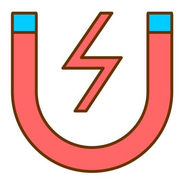 Mıknatıs Web simgesi basit illüstrasyon