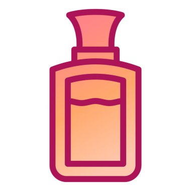 Parfüm şişesi ikonu. Web için kozmetik losyon vektör simgelerinin basit çizimi