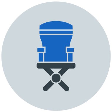 Sandalye. Web simgesi basit tasarım